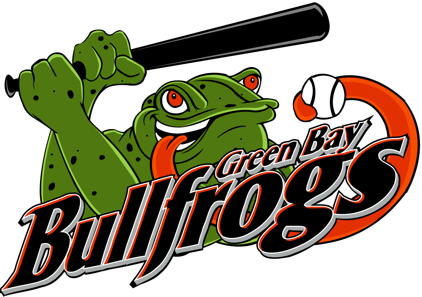 Green Bay Bullfrogs 2007-Pres Primary Logo iron on heat transfer